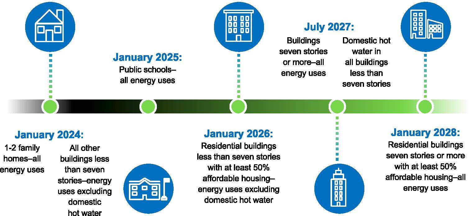 Timeline infographic for sustainability