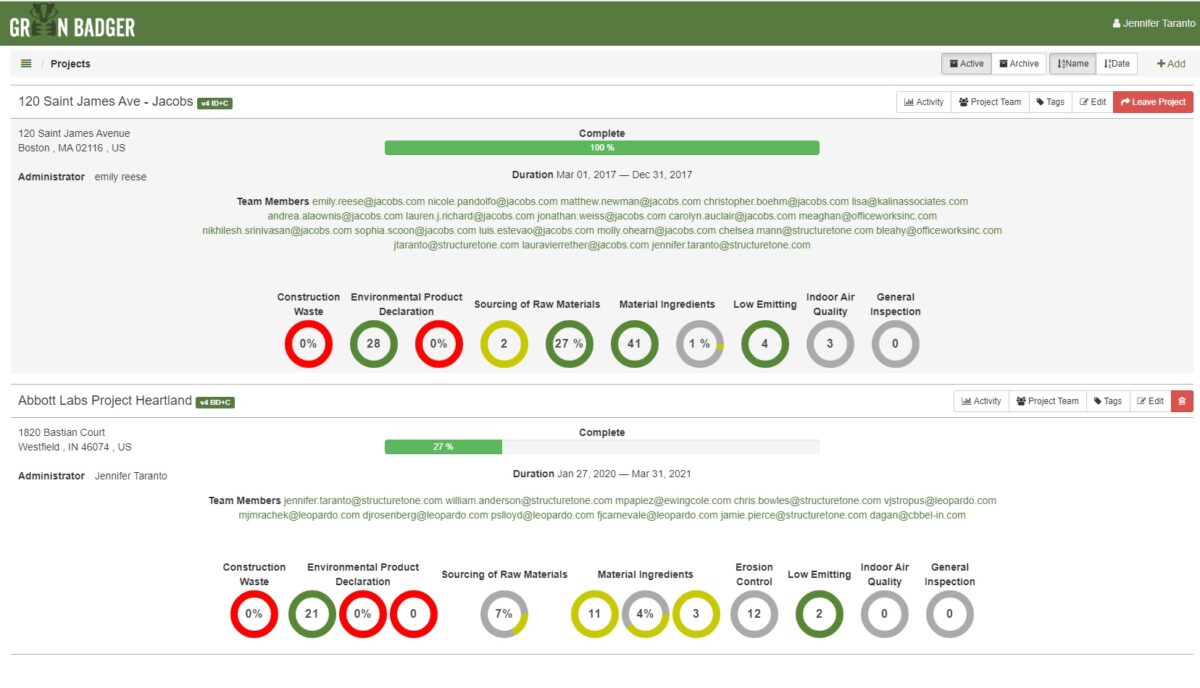 Green Badger Sustainability reports