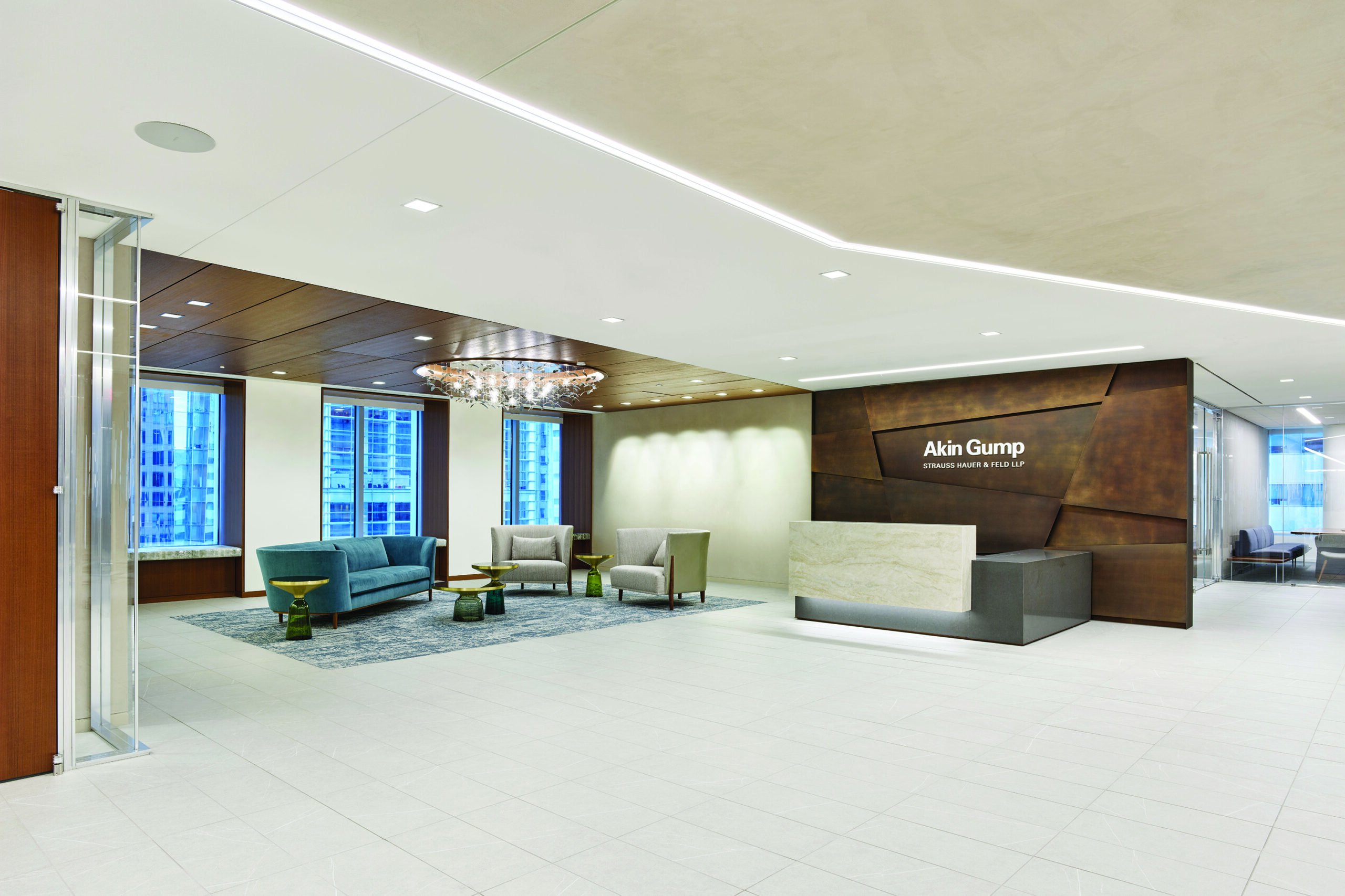 Akin Gump interior reception