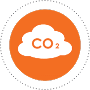 CO2 gas icon