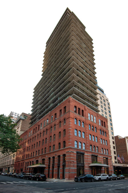 NYC’s 100 Vandam repurposed a former industrial building into condos