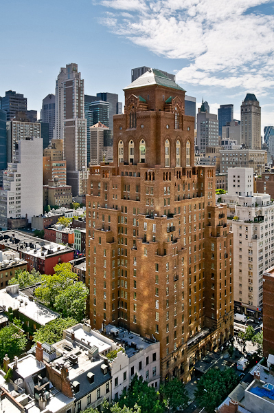 An exterior shot of the Barbizon building in New York, NY