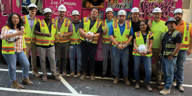 Our team on site of the Amazon Hank project wearing full PPE.