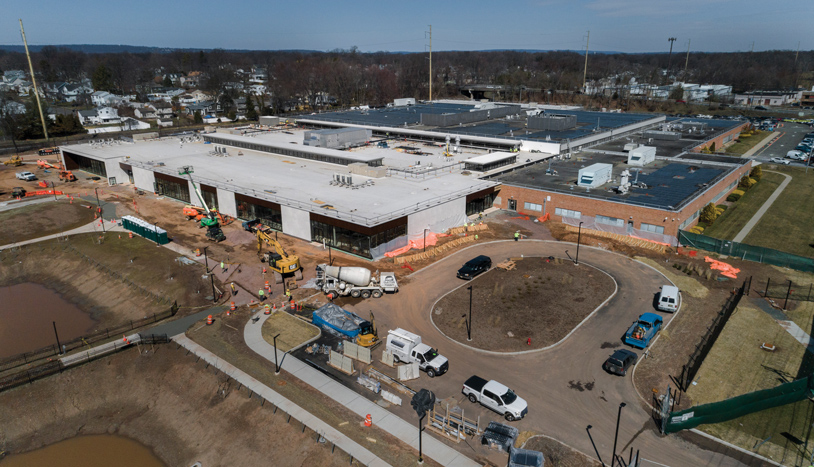 Birdseye view of the new L'Oreal research and innovation center in New Jersey.