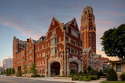 Exterior photo of Vanderbilt Unviersity's newest residential colleges.