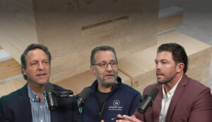 Pete Kobelt, James Litwin, and Doug Kroll on a podcast
