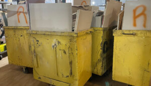 Picture of yellow dumpster