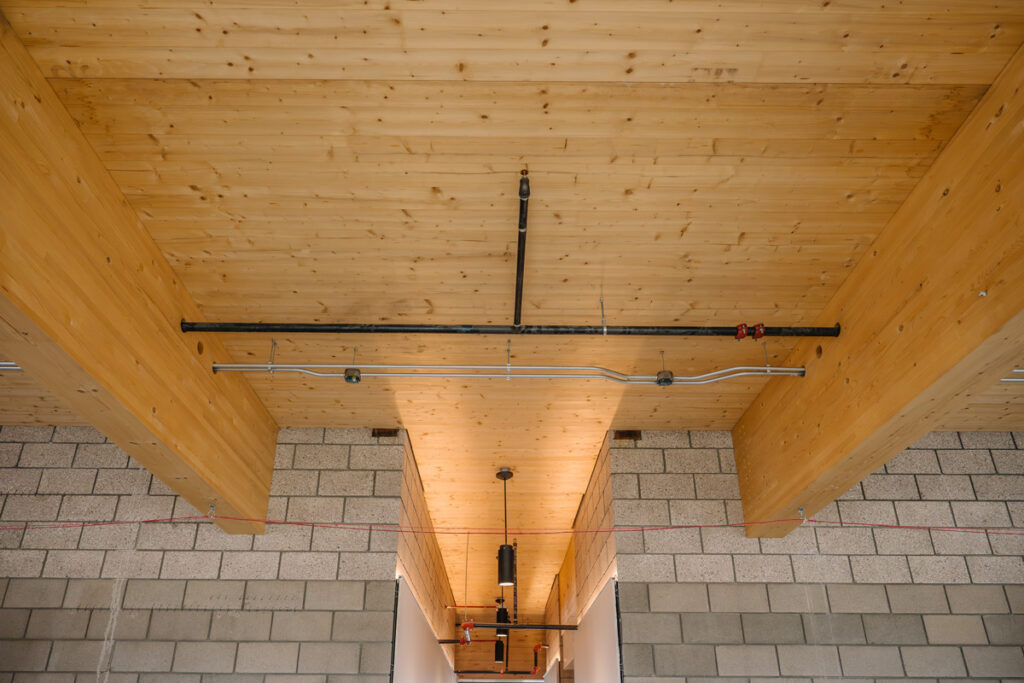 A building using mass timber