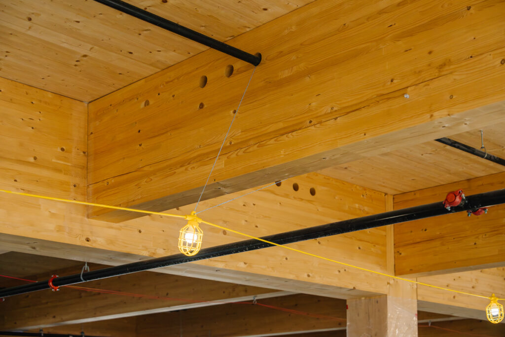 A building using mass timber
