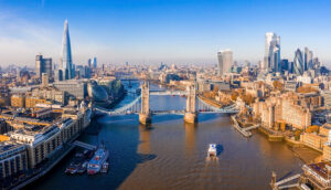 City of London aerial view