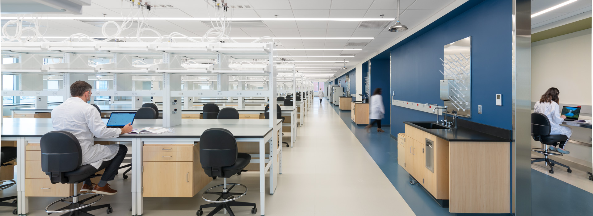 Lab and office room