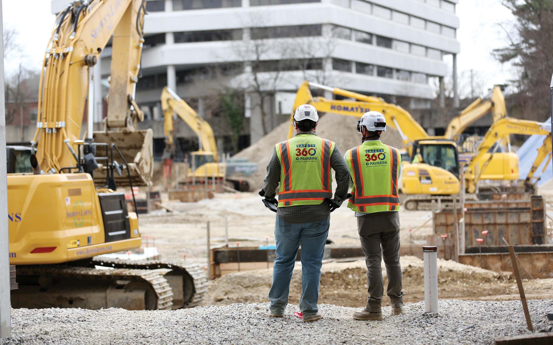 STOBG Construction Workers on site.