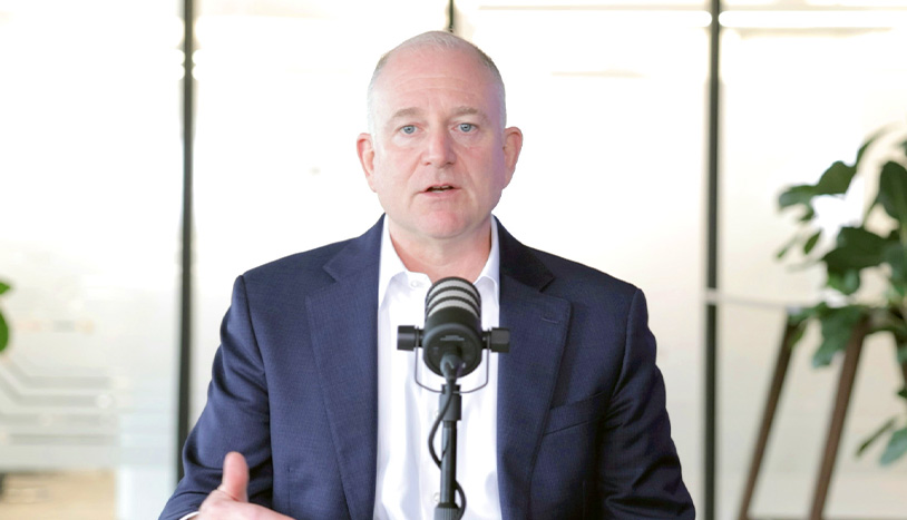 Brooks McDaniel, SVP of Building Repositioning at STOBG, speaking on a podcast
